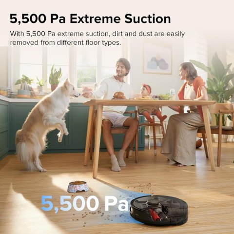 Roborock | Robot Vacuum Cleaner | Q8 Max | Wet&Dry | Operating time (max) 240 min | 5200 mAh | 5500 Pa | Black