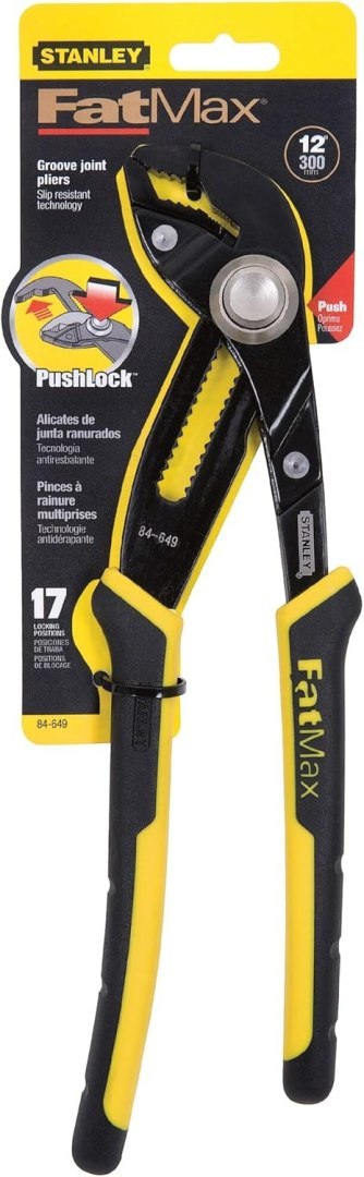 Stanley Fatmax 300mm Push Button Multigrip Pliers | 0-84-649