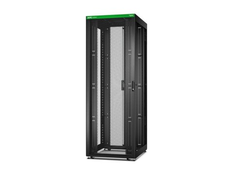 APC Easy Rack 800mm/48U/1000mm , with Roof, castors, feet and 4 Brackets, No Side panels, black | Schneider Electric