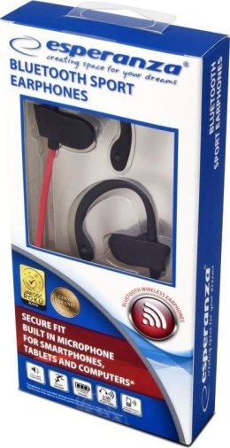 Esperanza | Headphones | EH188R | Built-in microphone | Bluetooth | Red