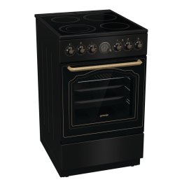 Gorenje Cooker | GECS5B70CLB | Hob type Vitroceramic | Oven type Electric | Black | Width 50 cm | Depth 59.4 cm | 70 L