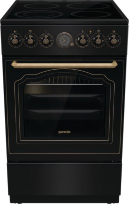 Gorenje Cooker | GECS5B70CLB | Hob type Vitroceramic | Oven type Electric | Black | Width 50 cm | Depth 59.4 cm | 70 L