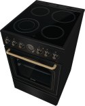 Gorenje Cooker | GECS5B70CLB | Hob type Vitroceramic | Oven type Electric | Black | Width 50 cm | Depth 59.4 cm | 70 L