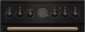 Gorenje Cooker | GECS5B70CLB | Hob type Vitroceramic | Oven type Electric | Black | Width 50 cm | Depth 59.4 cm | 70 L