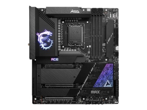 MSI | MEG Z790 ACE MAX | Processor family Intel | Processor socket LGA 1700 | 4 DIMMs, Dual Channel DDR5 7800+MHz (OC) | Memory 