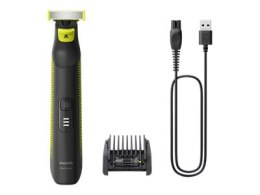Philips OneBlade Pro Face and Body QP6506/15, 5-in-1 Adjustable comb, Wet and Dry use, LED digital display | Philips