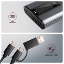 AXAGON EEM2-SD2 USB-C 10Gbps - M.2 NVMe & SATA SSD DISPLAY box
