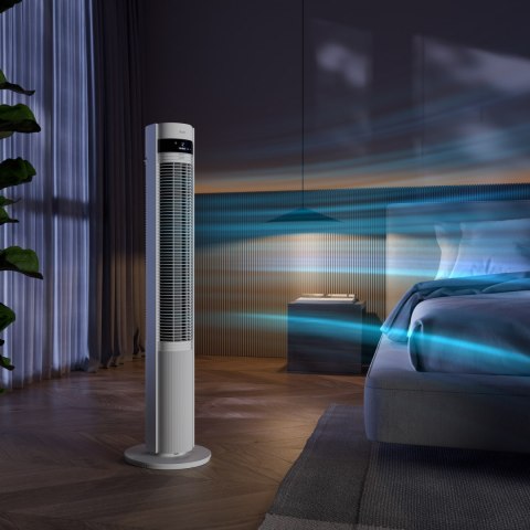 Duux Fan | Elevate | Tower Fan | Biały | Średnica 29 cm | Liczba prędkości 12 | Oscylacja | 4-40 W