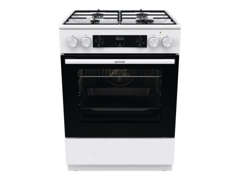 Kuchenka Gorenje | GKS6C70WJ | Typ płyty gazowa | Typ piekarnika elektryczna | Biały | Szerokość 60 cm | Głębokość 60 cm | 71 L