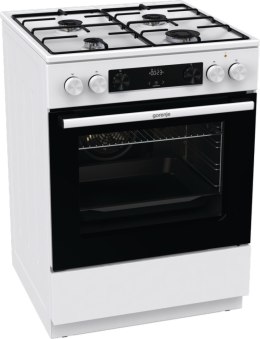 Kuchenka Gorenje | GKS6C70WJ | Typ płyty gazowa | Typ piekarnika elektryczna | Biały | Szerokość 60 cm | Głębokość 60 cm | 71 L