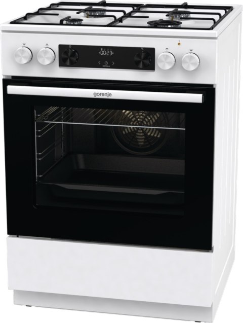 Kuchenka Gorenje | GKS6C70WJ | Typ płyty gazowa | Typ piekarnika elektryczna | Biały | Szerokość 60 cm | Głębokość 60 cm | 71 L