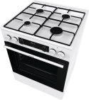 Kuchenka Gorenje | GKS6C70WJ | Typ płyty gazowa | Typ piekarnika elektryczna | Biały | Szerokość 60 cm | Głębokość 60 cm | 71 L
