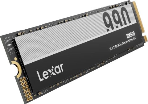 Lexar SSD | NM990 | 2000 GB | Format dysku SSD M.2 2280 | Interfejs dysku półprzewodnikowego PCIe Gen 5x4 | Prędkość odczytu 140