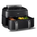 Philips | Airfryer z podwójnym koszem | NA551/00 Seria 5000 | Moc 2750 W | Pojemność 9 l | RapidAir Plus i Air Steam | Czarny