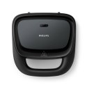 Philips Sandwich Maker | HD2332/90 3000 Series | 750 W | Liczba ciastek 2 | Belgia | Czarny