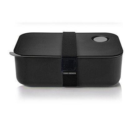 Yoko Design 1386-7850B Lunch Box, czarny, pojemność 1 l, bez bisfenolu A (BPA)