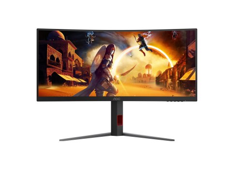 AOC CU34G4Z | 34 " | Fast VA | WQHD | 21:9 | 240 Hz | 1 ms | 3440 x 1440 pikseli | 450 cd/m² | Porty HDMI w ilości 2 | Czarny