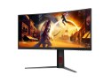 AOC CU34G4Z | 34 " | Fast VA | WQHD | 21:9 | 240 Hz | 1 ms | 3440 x 1440 pikseli | 450 cd/m² | Porty HDMI w ilości 2 | Czarny