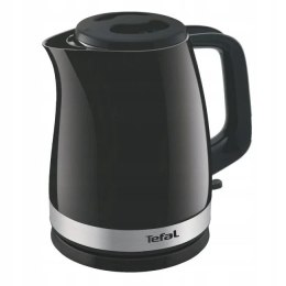 Czajnik TEFAL | KO150F30 Delfini Vision | Elektryczny | 2400 W | 1,5 L | Plastikowy | Podstawa obrotowa 360° | Czarny/stal nierd