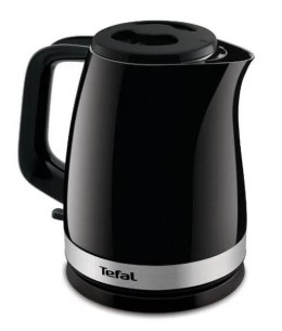 Czajnik TEFAL | KO150F30 Delfini Vision | Elektryczny | 2400 W | 1,5 L | Plastikowy | Podstawa obrotowa 360° | Czarny/stal nierd