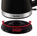 Czajnik TEFAL | KO150F30 Delfini Vision | Elektryczny | 2400 W | 1,5 L | Plastikowy | Podstawa obrotowa 360° | Czarny/stal nierd