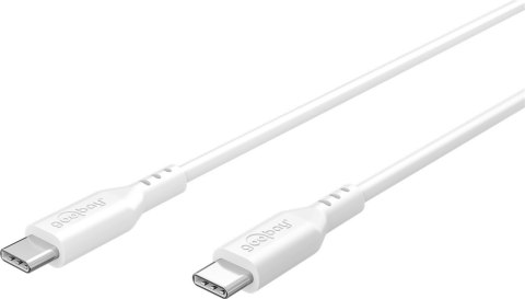Goobay Kabel silikonowy USB-C, 1,5 m, biały | Goobay