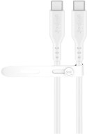 Goobay Kabel silikonowy USB-C, 1,5 m, biały | Goobay