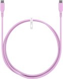 Goobay Kabel silikonowy USB-C, 1,5 m, różowy | Goobay