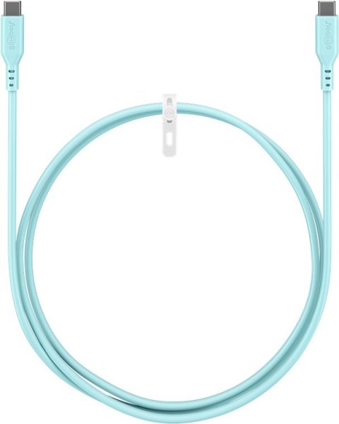 Goobay Kabel silikonowy USB-C, 1,5 m, turkusowy