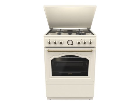 Kuchenka Gorenje | GKS6C71CLI | Typ płyty gazowa | Typ piekarnika elektryczna | Złota | Szerokość 60 cm | Głębokość 60 cm | 71 L