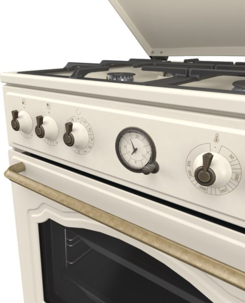 Kuchenka Gorenje | GKS6C71CLI | Typ płyty gazowa | Typ piekarnika elektryczna | Złota | Szerokość 60 cm | Głębokość 60 cm | 71 L