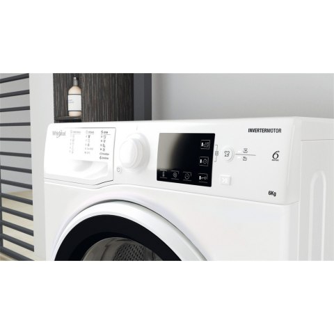 Pralka Whirlpool | WRBSB 6249 W EU | Klasa efektywności energetycznej C | Ładowana od frontu | Pojemność prania 6 kg | 1200 obr/