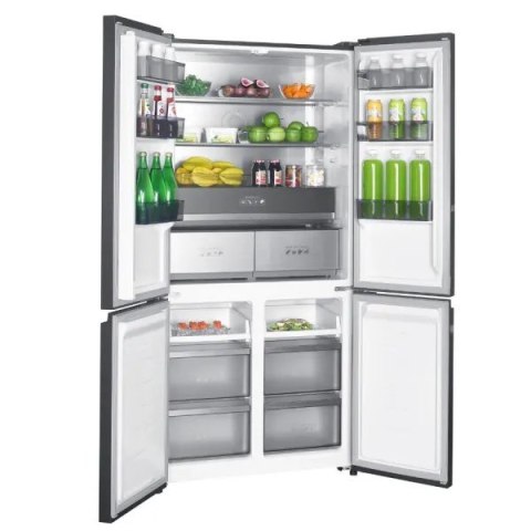 Lodówka Multi Door MPM-503-SSI-11 czarne szkło, 190 cm, Total No Frost, Slot-In