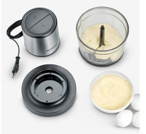 SEVERIN ROZDRABNIACZ INOX/SZKŁO, SZKLANY POJEMNIK O POJ. 1L, WOLNY OD BPA, DO MYCIA W ZMYWARCE, 2 POZIOMY MOCY, 400W KM3867