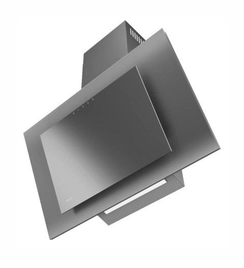 Okap kominowy AKPO WK-4 NERO 2.0 50 cm | 300 m3/h | LED liniowy | siłownik | szary / szare szkło