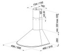 Okap kominowy MAAN Mix 3 60 cm | LED | biały