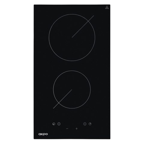 Płyta ceramiczna AKPO PKA 30830/2 30 cm | 2 pola | wskaźnik ciepła resztkowego | timer | czarny