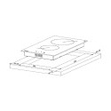 Płyta ceramiczna AKPO PKA 30830/2 30 cm | 2 pola | wskaźnik ciepła resztkowego | timer | czarny