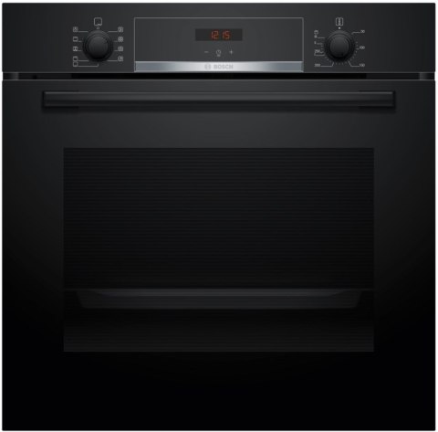 Piekarnik elektryczny Bosch HBA514BB3 Serie 4 71 l | termoobieg 3D | AquaStop | prowadnice teleskopowe | czarny