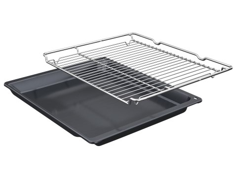 Piekarnik elektryczny Bosch HBA514BB3 Serie 4 71 l | termoobieg 3D | AquaStop | prowadnice teleskopowe | czarny