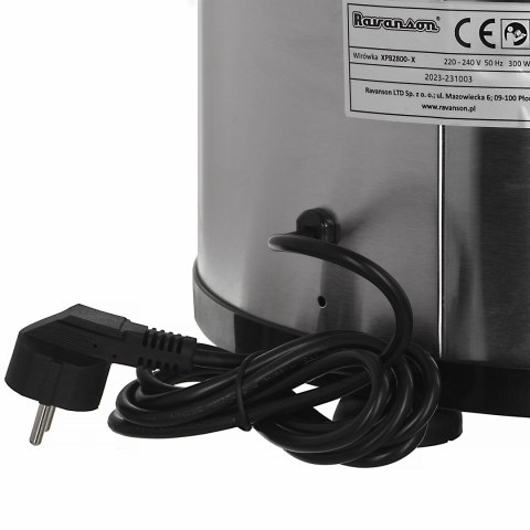 Wirówka Ravanson XPB-2800 X | 6 kg | 2800 obr/min | automatyczne wyważanie wsadu | inox