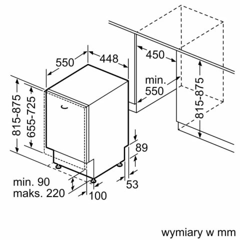 Zmywarka do zabudowy 45 cm BOSCH SPV4EMX61E Serie 4 | klasa C | 10 kpl | EfficientDry | szuflada na sztućce | SpeedPerfect