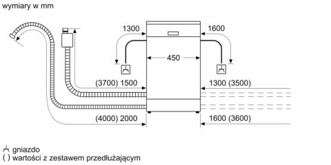 Zmywarka do zabudowy 45 cm BOSCH SPV4EMX61E Serie 4 | klasa C | 10 kpl | EfficientDry | szuflada na sztućce | SpeedPerfect