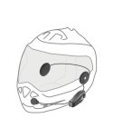 Interkom motocyklowy INTERPHONE U-COM 8R, komplet na 1 kask