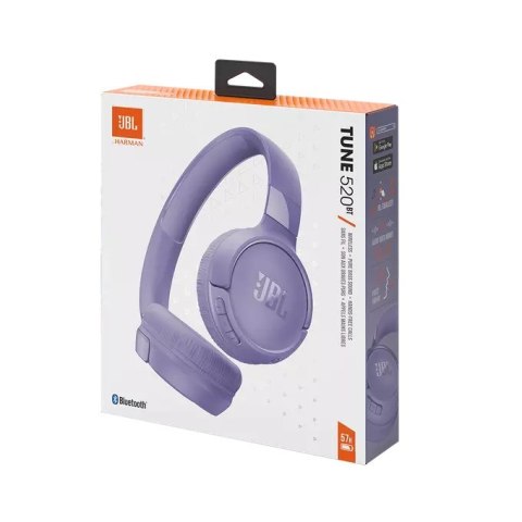Słuchawki bezprzewodowe nauszne JBL Tune 520 BT Fioletowe