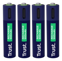 Baterie AAA Trust USB-C RECHARGEABLE BATTERIES 4P