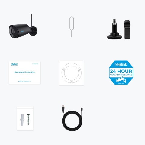 Kamera IP bezprzewodowa REOLINK Argus B320 3MP Wi-Fi czarna