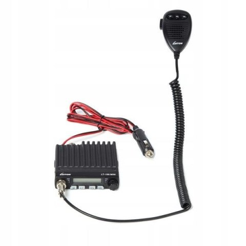 CB Radio LUITON LT-198 Mini ASQ 12V/24V z wtykiem do zapalniczki AM FM