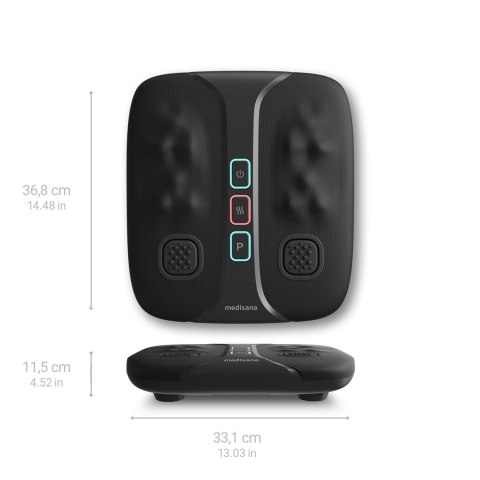 Masażer ud i stóp Medisana LM 100 60 W | 12 głowic masującyh Shiatsu | 2 tryby masażu | 2 poziomy intensywności | 368 x 331 x 11