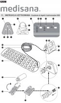 Mata do kąpieli Medisana Bath Spa New BBS 3 poziomy intensywności | hydromasaż | timer | 360 x 1200 mm